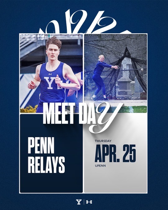 MEETDAY! We compete at the Penn Relays. Watch on FloTrack ➡ tinyurl.com/2s3762np Live Results ➡ tinyurl.com/3cm6wrh8 #ThisIsYale