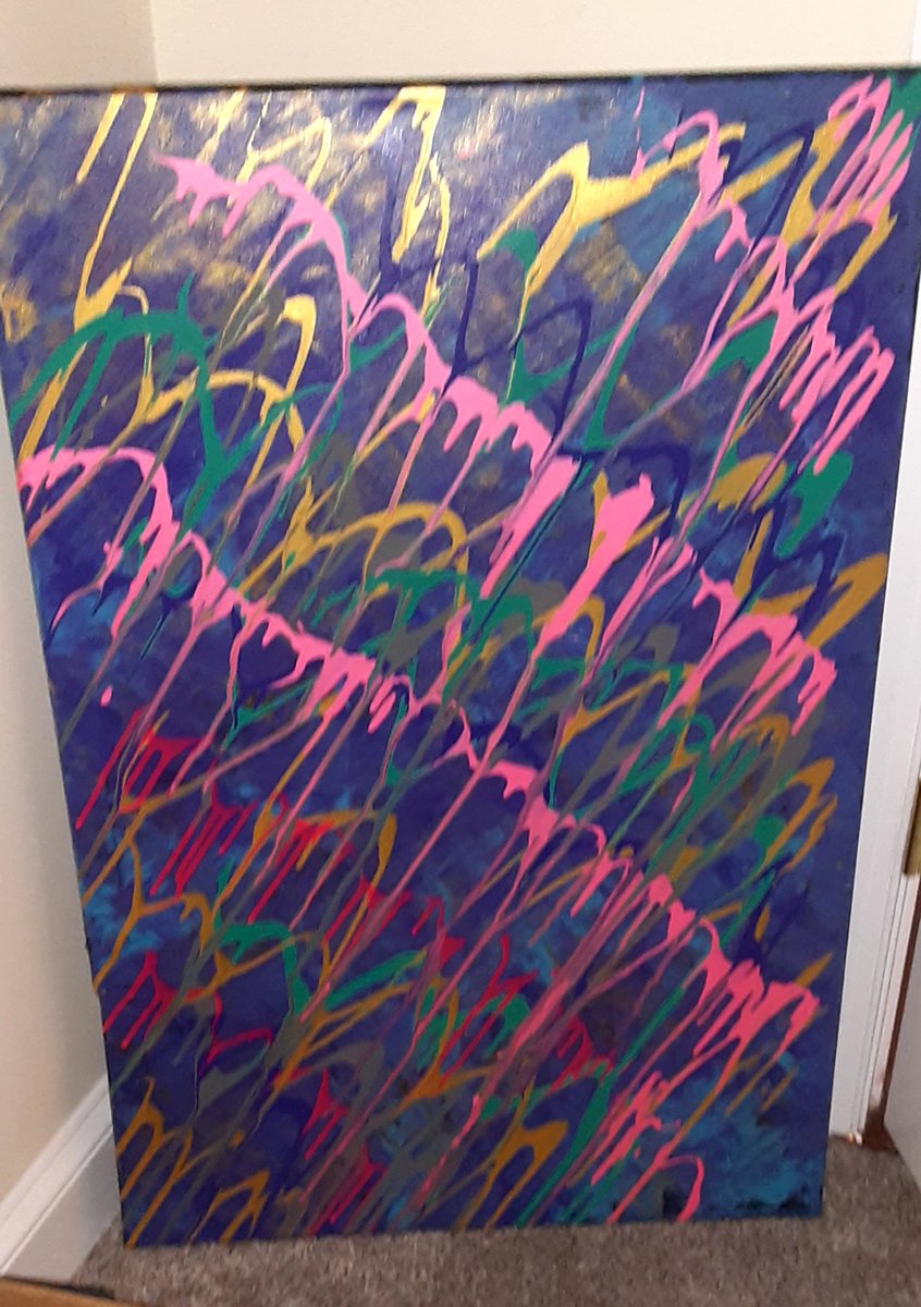 Byond_frequency's tweet photo. *Mixture* this piece is a 1of 1. Canvas Acrylic Painting  Original.  Selling for $75 https://t.co/RbDxbJT6YN