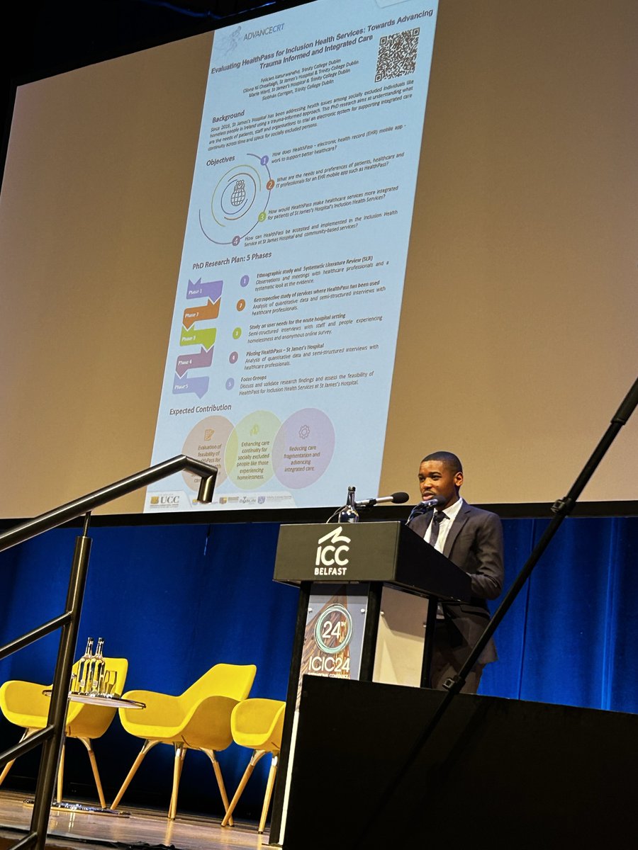 Delighted to have a poster presentation about my PhD @IFICInfo #icic24 in Belfast, 22-24 Apr. It was a great experience to learn from and engage with like-minded people from all over the world.The poster summarised the research that will be done over the course of a four-year PhD