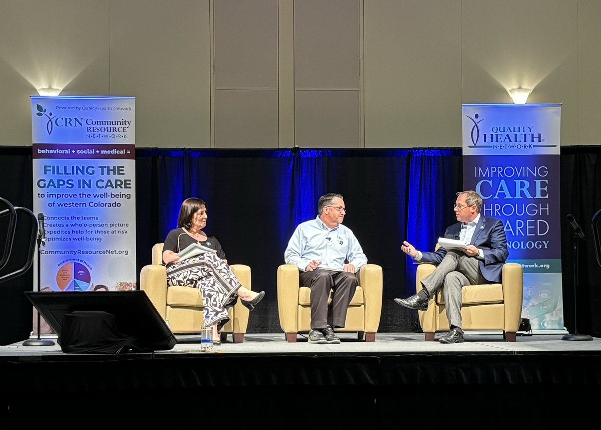 Our CEO @melissakotrys has taken the stage alongside Marc Lassaux, CEO of @QualityHealthN1, for the #QHNSummit24 Executive Session covering the exploration of the Contexture & QHN organizational affiliation. This affiliation would unify health information exchange in Colorado.