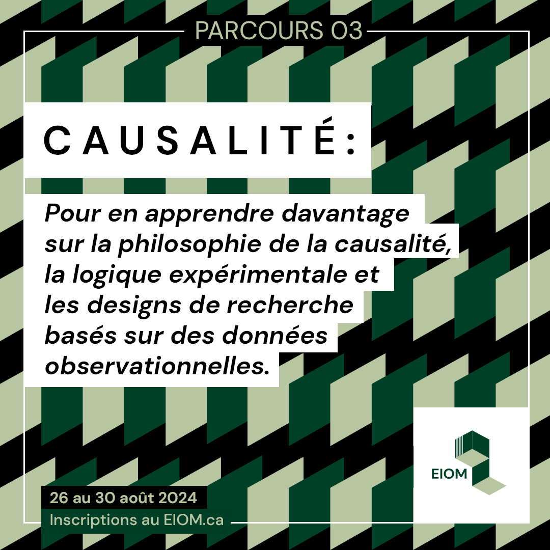 EIOM_ULaval's tweet photo. L'#EIOM2024 dévoile aujourd'hui ses 3 parcours! 

1. Méthode mixte 🛠️
2. Science des données 💻
3. Causalité et expérimentation 🧑‍🔬

Lequel choisirez-vous cette année?!

Inscriptions en cours au https://t.co/qHESVbLhTq! 

@CLESSN_UL @universitelaval @ESEIulaval @CappLaval https://t.co/kfjQcfkEwV