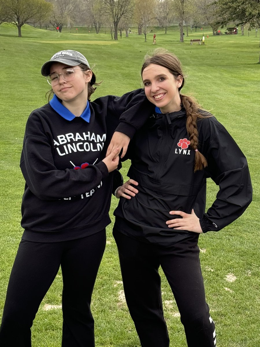 ALHSGirlsGolf's tweet photo. Co-runners up Suri Quigley &amp; Joanna Kern 53 https://t.co/GuxfKyHqij