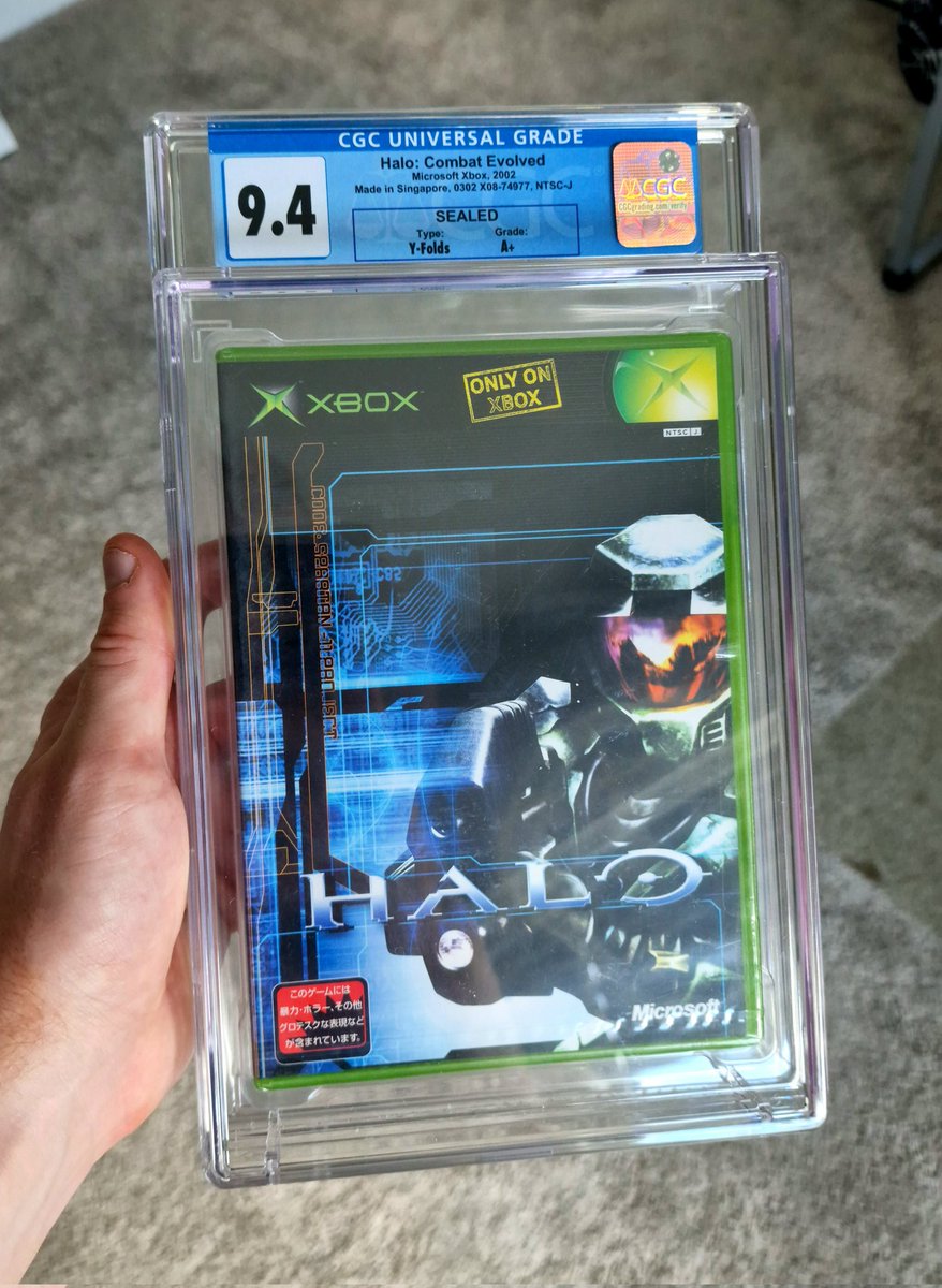 The Holy Grail.

A sealed Japanese Halo CE copy graded at a 9.4!

I absolutely love the cover 🤯