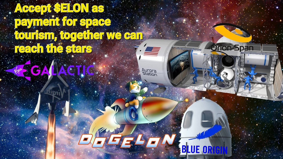 That would be pretty cool #dogelon #dogelonmars $ELON 
@virgingalactic @blueorigin @OrionSpan