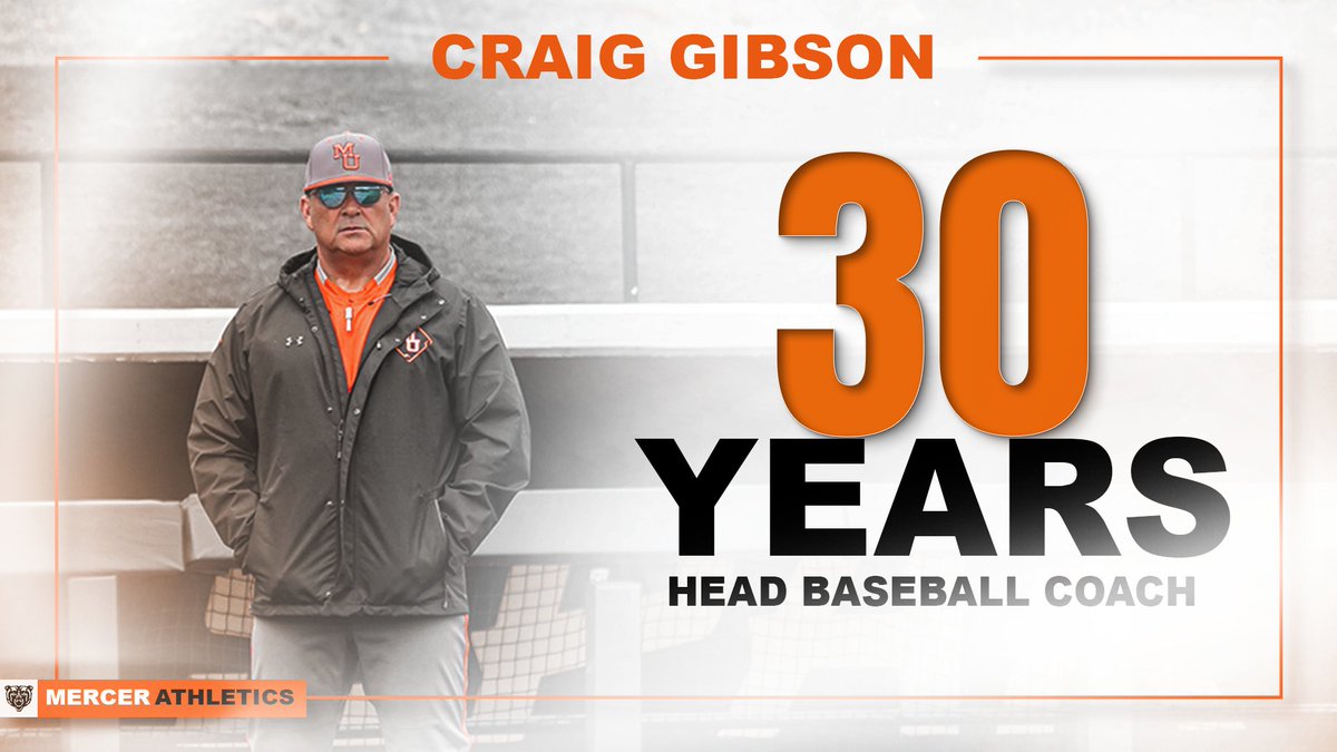 𝟑𝟎 𝐘𝐞𝐚𝐫𝐬 𝐨𝐟 𝐄𝐱𝐜𝐞𝐥𝐥𝐞𝐧𝐜𝐞 🏆 @CraigGibson_MU With a legacy built on dedication, integrity, and unwavering passion, Gibson has led Mercer Baseball to unprecedented heights. From thrilling victories to shaping future leaders, his impact resonates throughout the…