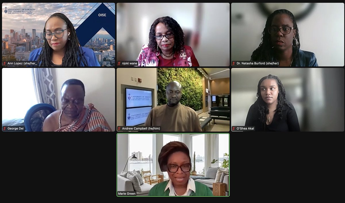 Sitting and listening to greatness.  Working &amp; Researching Through the Lens of Blackness 📷📷 @OISE @DRABC14 <a href="/DrAnnLopez/">Educator</a>