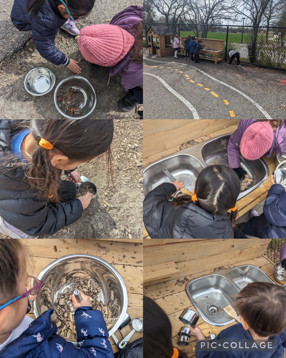 So greatful for our <a href="/smiycdsb/">St. Mary Immaculate CES</a> parent council and community for helping enrich our ss outdoor learning through  play experiences. We 😘 love the new mud kitchen! As you can see, with pots, spoons, whisks and measuring cups, ss are cooking up some really interesting recipes 😁