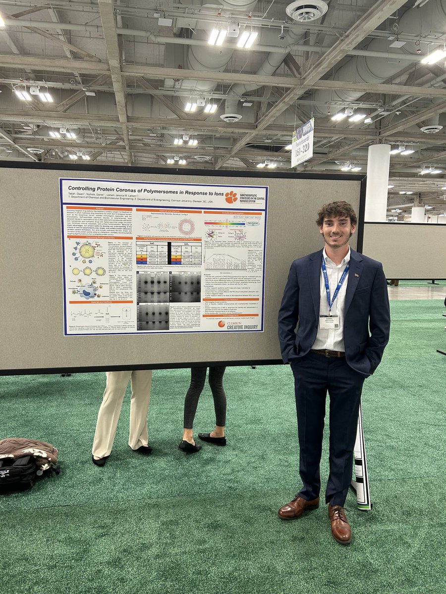 Jessica Larsen (@larsenlab) on Twitter photo <a href="/ciclemson/">Creative Inquiry</a> <a href="/NanoBioLab1/">Angela Alexander-Bryant</a> <a href="/ClemsonBIOE/">Clemson Bioengineering</a> <a href="/UMDBIOE/">UMD Bioengineering</a> <a href="/ClemsonScience/">Clemson University College of Science</a> <a href="/DPMP_UNC/">Pharmacoengineering & Mol Pharmaceutics (DPMP UNC)</a> <a href="/KayleighET/">Kayleigh Trumbull</a> <a href="/Clemson_ChBE/">Clemson Chemical & Biomolecular Engineering</a> <a href="/NSF/">U.S. National Science Foundation</a> <a href="/NorthwesternU/">Northwestern</a> <a href="/LisaRVolpatti/">Lisa R Volpatti</a> <a href="/TAMUGENE/">TAMU Genetics and Genomics</a> Daniel Nichols, graduating <a href="/Clemson_ChBE/">Clemson Chemical & Biomolecular Engineering</a> student, is headed to <a href="/UVAEngineers/">UVA Engineering</a> chemical engineering program! <a href="/ciclemson/">Creative Inquiry</a> <a href="/NanoBioLab1/">Angela Alexander-Bryant</a> <a href="/ClemsonBIOE/">Clemson Bioengineering</a> <a href="/UMDBIOE/">UMD Bioengineering</a> <a href="/ClemsonScience/">Clemson University College of Science</a> <a href="/DPMP_UNC/">Pharmacoengineering & Mol Pharmaceutics (DPMP UNC)</a> <a href="/KayleighET/">Kayleigh Trumbull</a> <a href="/Clemson_ChBE/">Clemson Chemical & Biomolecular Engineering</a> <a href="/NSF/">U.S. National Science Foundation</a> <a href="/NorthwesternU/">Northwestern</a> <a href="/LisaRVolpatti/">Lisa R Volpatti</a> <a href="/TAMUGENE/">TAMU Genetics and Genomics</a> Daniel Nichols, graduating <a href="/Clemson_ChBE/">Clemson Chemical & Biomolecular Engineering</a> student, is headed to <a href="/UVAEngineers/">UVA Engineering</a> chemical engineering program!