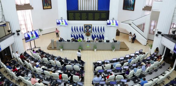 El diputado José Ignacio Balladares, miembro de la Comisión de Asuntos Laborales y Gremiales, realizó una Mención Especial en saludo al Día Internacional de los Trabajadores noticias.asamblea.gob.ni/mencion-especi…