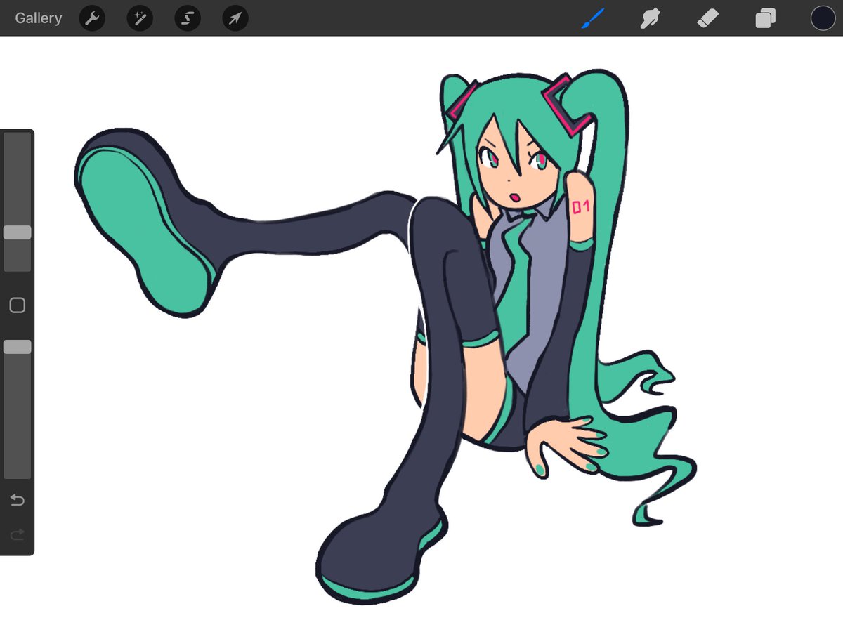 Miku doodle before bed