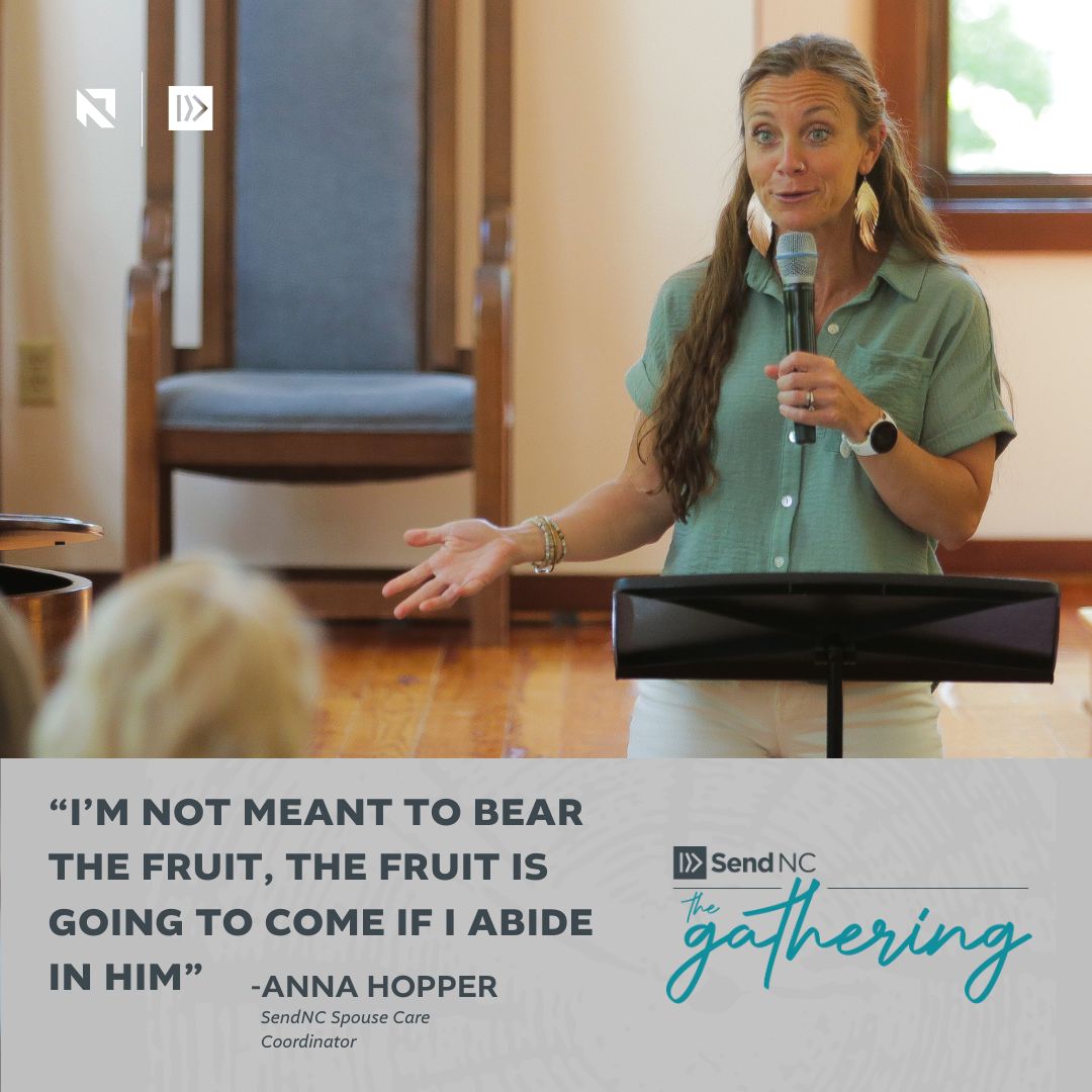 Session 4 | Abiding in Christ

SendNC desires to support church planting holistically and that includes caring well for church planter spouses. Today the women at The Gathering heard from Anna Hopper, SendNC Spouse Care Coordinator, on abiding in Christ and how that transforms us