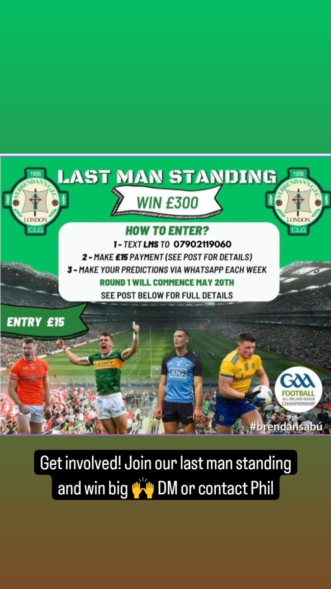 Get involved! Join our last man standing and win not just bragging rights 🙌