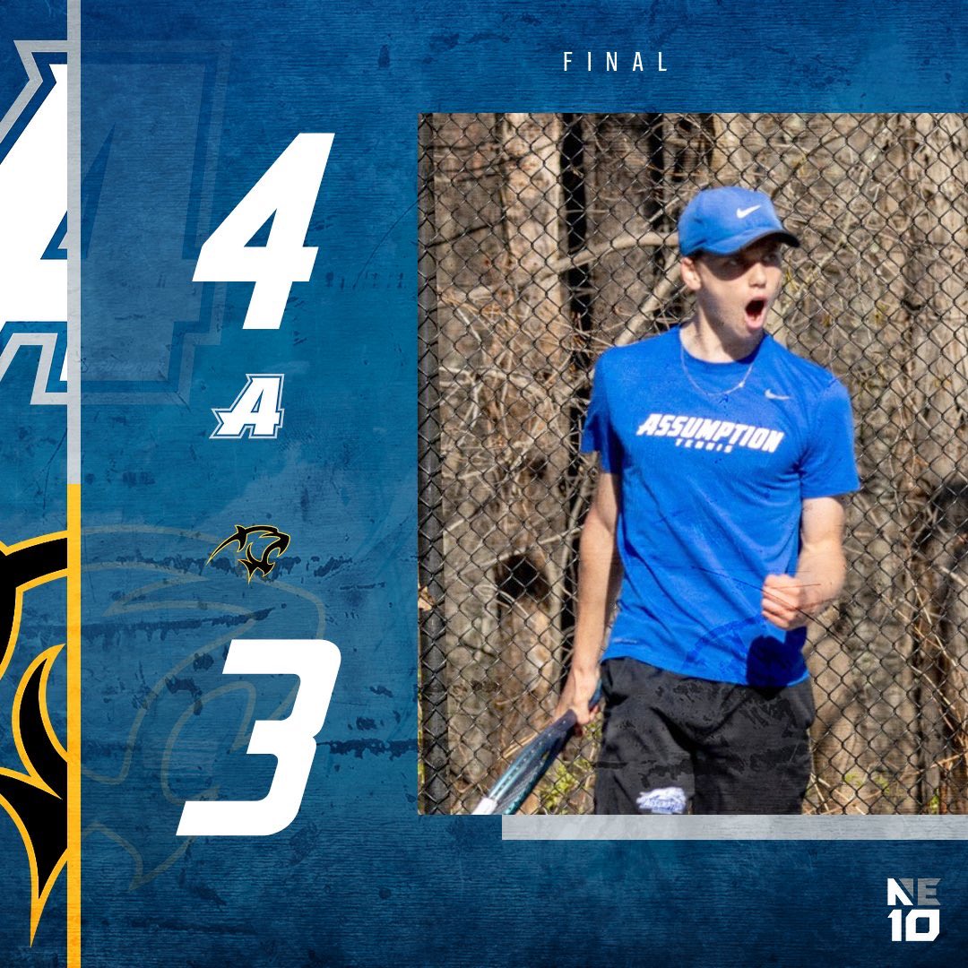 Men’s Tennis hands Adelphi their first NE10 loss of the year following a 4-3 home win 

#LetsGoHounds #HoundNation #NE10EMBRACE #d2tennis