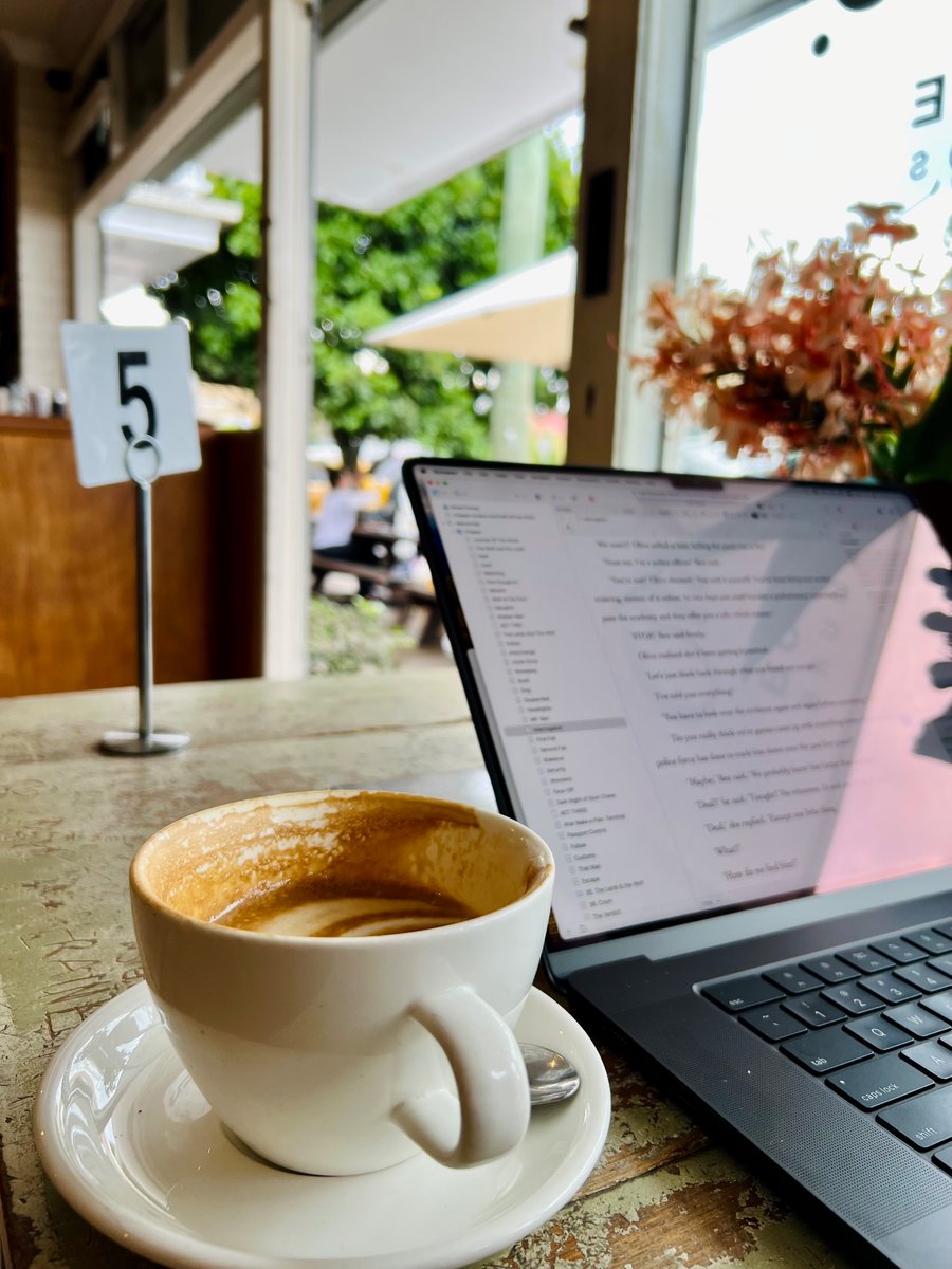Writing a book. Self-imposed draft deadline today looks like it’ll slide by, but I think I can get there by next Friday. Wish me luck. 🍀 I’m going in. I hope you’re well and happy.

#amwriting #mglit #loveozmg #flow #CoffeeTime