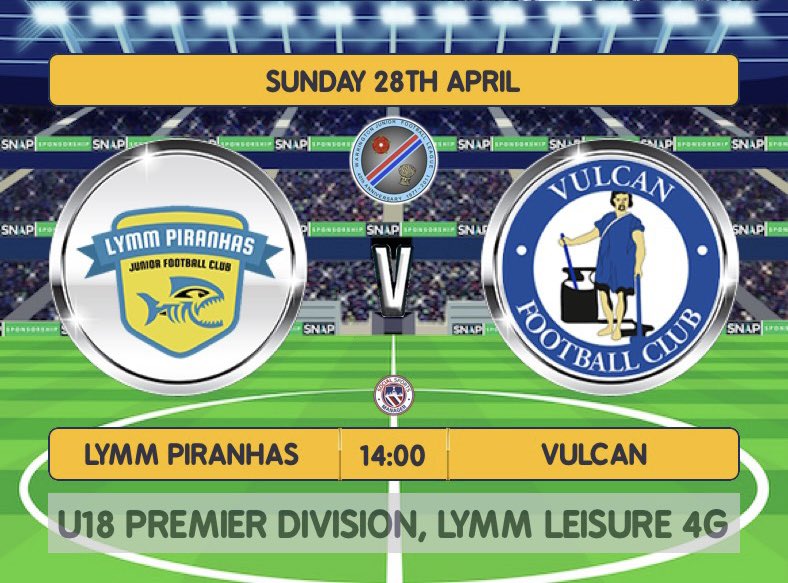 2 league games to go of this memorable season for the lads & this Sunday we make the short trip down the M6 to face Lymm Piranhas. After clinching the title, Vulcan will be hoping to continue our recent form. It should be another good game and all support is welcome. 🇪🇪💙🖤🏆🏆