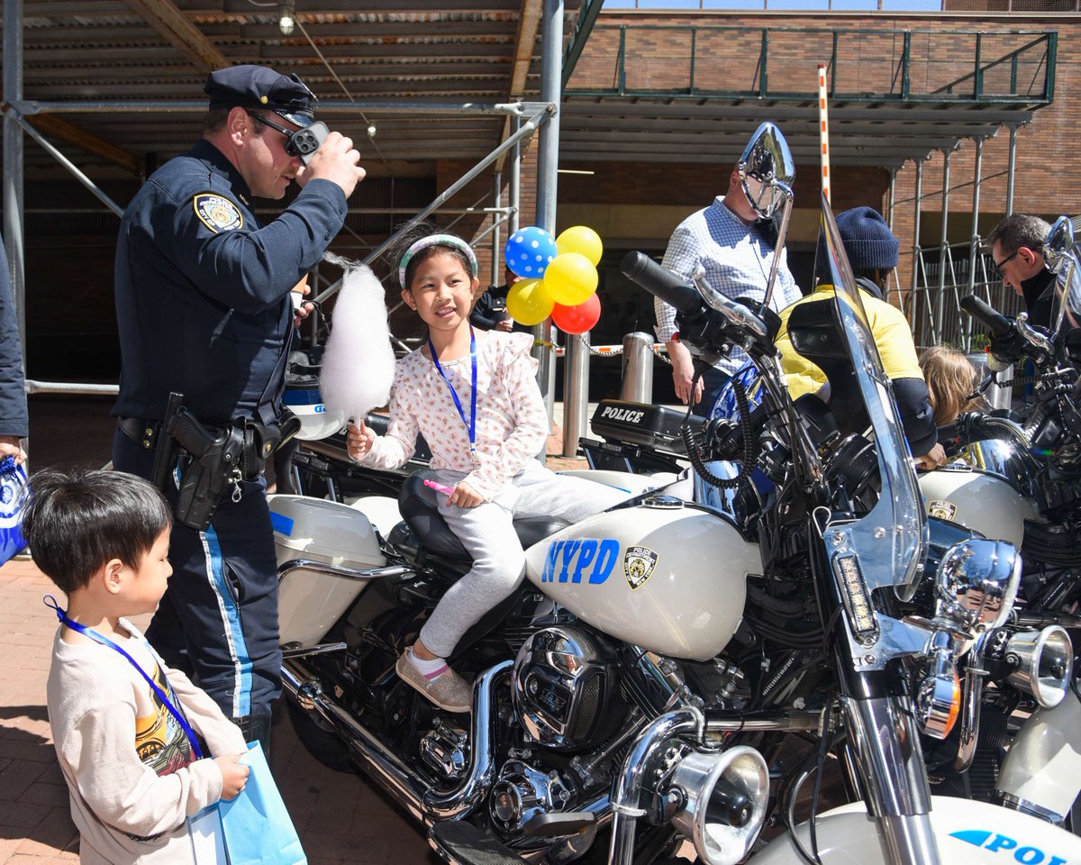 Today is “Bring Your Child To Work Day.” Members of the NYPD brought their children to headquarters for a day of fun & activities. The day allowed the parents quality time with their children, and also offered the children a chance to experience their parents' work firsthand.