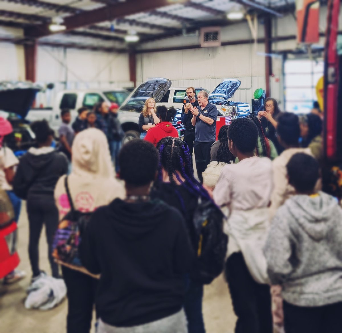 Had a great day today with a group of 6th graders from Shroder in Cincinnati. We had the pleasure of showing them our Transportation center as well as our Covington campus. An amazing group of kids who were nothing but awesome on the tour. @IamCPS @GCTC_News