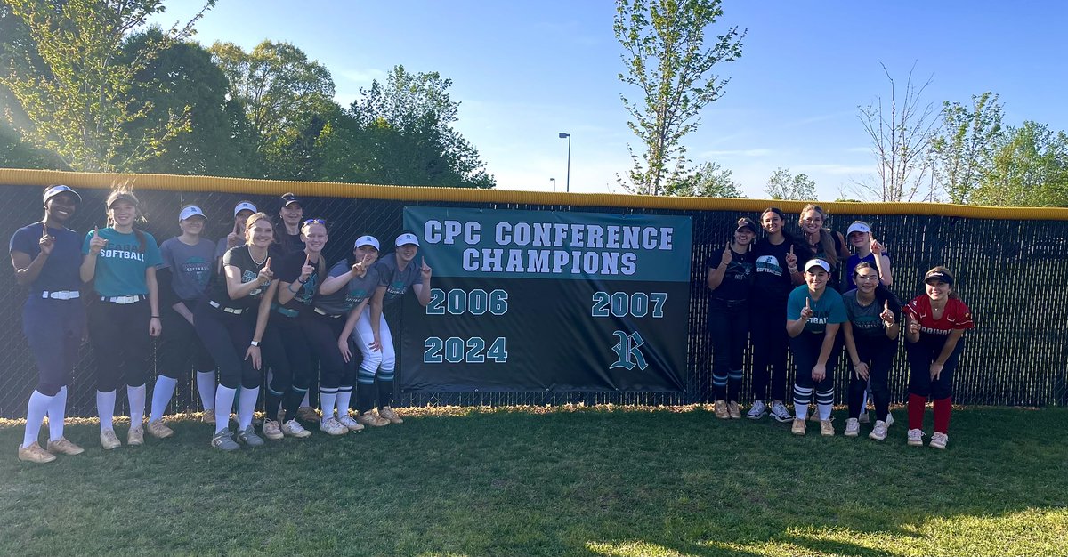 This Team🩵 18-3 on the regular season, 12-2 in conference, CPC Conference Champions for first time since 2007. Proud of these girls &amp; can’t wait to see what we do next!💪🏼🥎❤️ #famILY #WeNotMe #HangingBanners 

“Everyone has the fire, but champions know when to ignite the spark.”