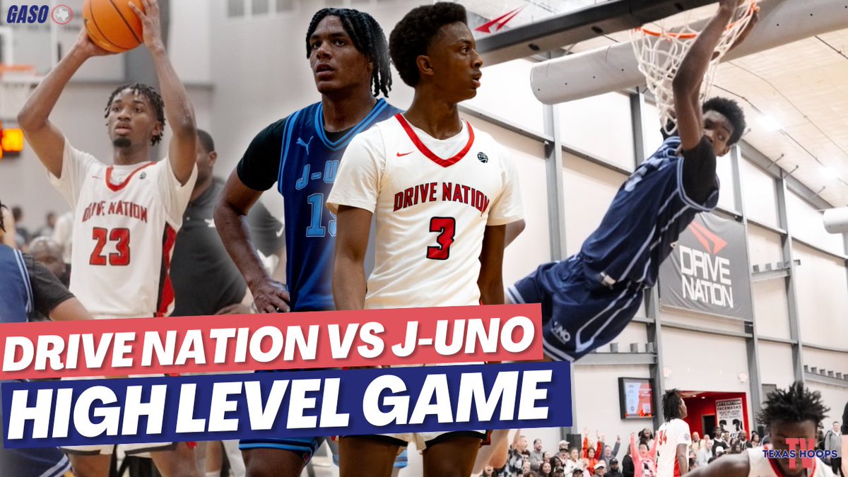 Drive Nation EYBL vs J-Uno at the #GASO Summer Preview @TexasHoopsGASO WATCH NOW ⬇️ youtu.be/HeGKToQChj8