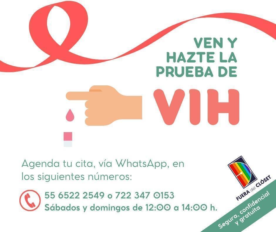 ☝️ ¡#HazteLaPrueba de #VIH! 🩸 Las pruebas son: 🔴Gratuitas. 🔴Confidenciales. 🔴Voluntarias. 🔴Seguras. Si vives en el Valle de Toluca, agenda tu cita por WhatsApp o por DM. Espacio seguro para personas #LGBTTTIQ+. 🏳️‍🌈🏳️‍⚧️ #VIHSinEstigma