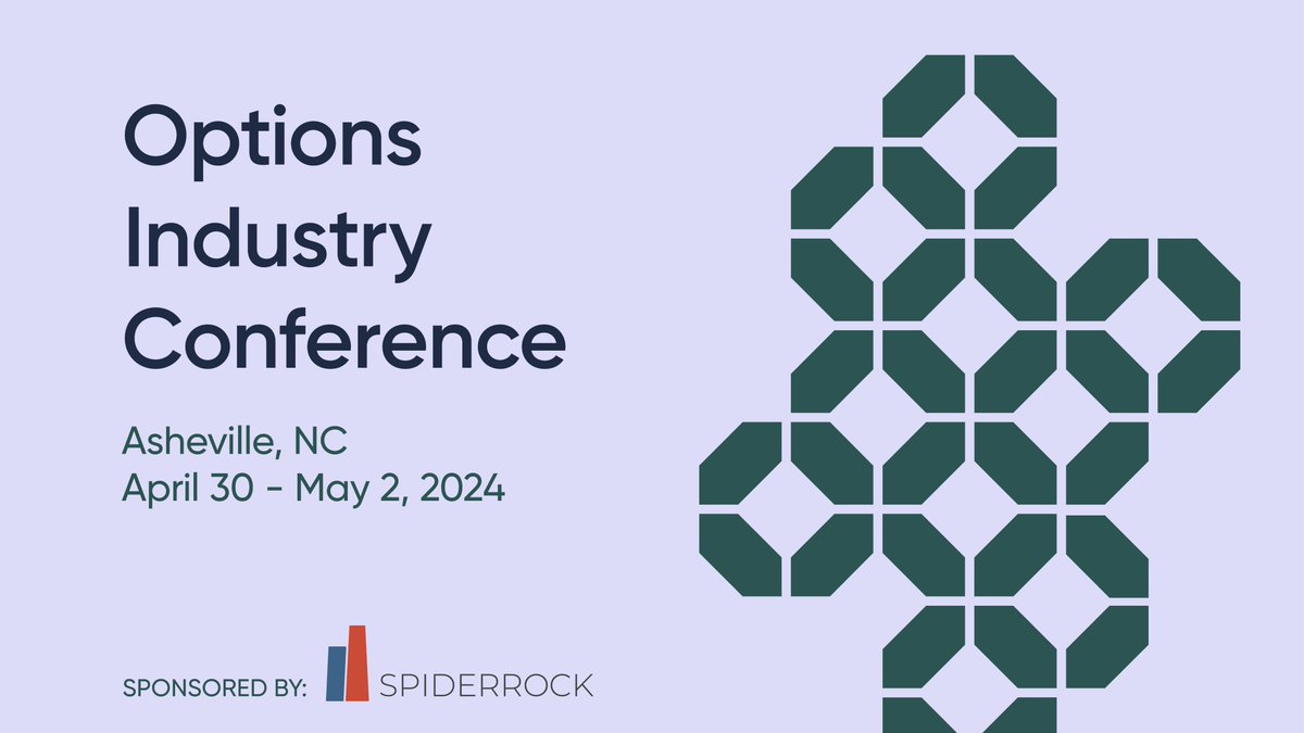 SpiderRock will be attending the 42nd annual Options Industry Conference. @OptionsConf stands out as the premier event for top-level management and trading professionals in the options industry. Click the link below to learn more rb.gy/t3tmy8 #OptionsConf2024