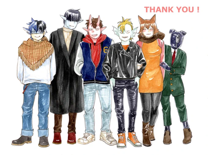ワンドロも創作も7年描いてて思うのは…頭身高くなったな デス! 