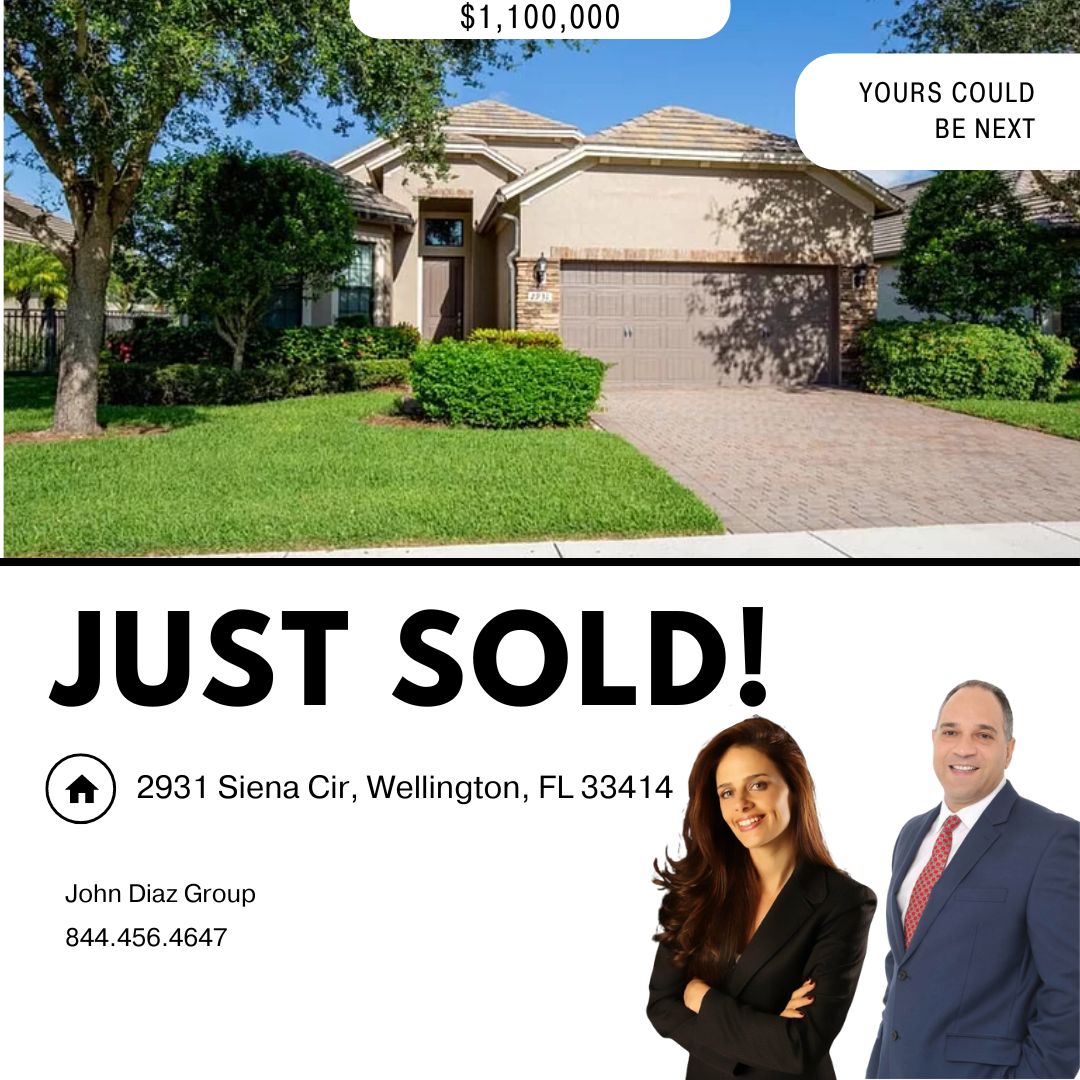 JUST SOLD! 

#wellingtonflorida #realestatemarket #homesforsale #realestate #homesforsale #florida #realtor #housing #wellingtonrealestate #dreamhome #homesweethome #johndiazgroup #palmbeachrealestate #floridarealestate #homebuying #homeselling