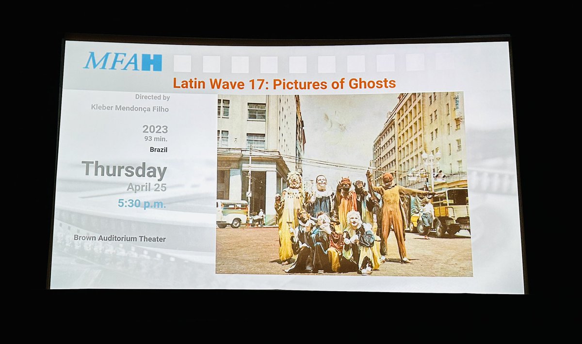 Green_Portfolio's tweet photo. Checking out @MFAH’s #LatinWave #filmfestival. First up, Kleber Mendonça Filho's incredible new documentary, PICTURES OF GHOSTS. Then, Martín Rejtman’s comedy, THE PRACTICE. 🎬🔥 https://t.co/Q5x2hPgvGe