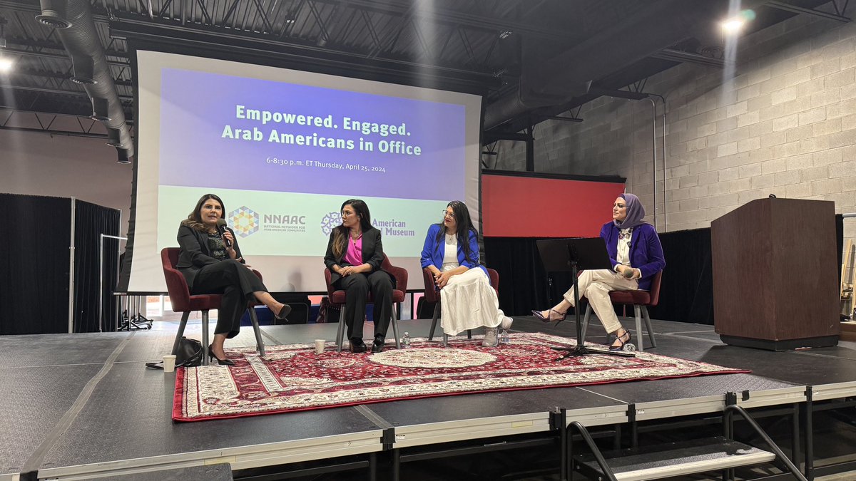 At the Arab American National 
 Museum learning how these Arab ladies make a difference every day ✌️✌️✨✨✨