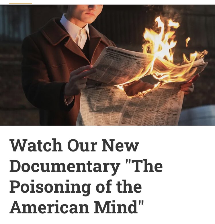 UtterlyModerate's tweet image. Watch our new documentary “The Poisoning of the American Mind” which looks at misinformation and disinformation in America — we obviously look at the right-wing, but unlike many, we take a serious look at the left, too. Enjoy!

connorsinstitute.substack.com/p/watch-our-ne…