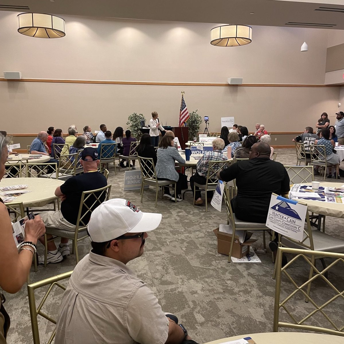 The road to victory in November runs right through @RedRockDems! It was great meeting so many southern Nevadans who are fired up to fight for our rights and our future.