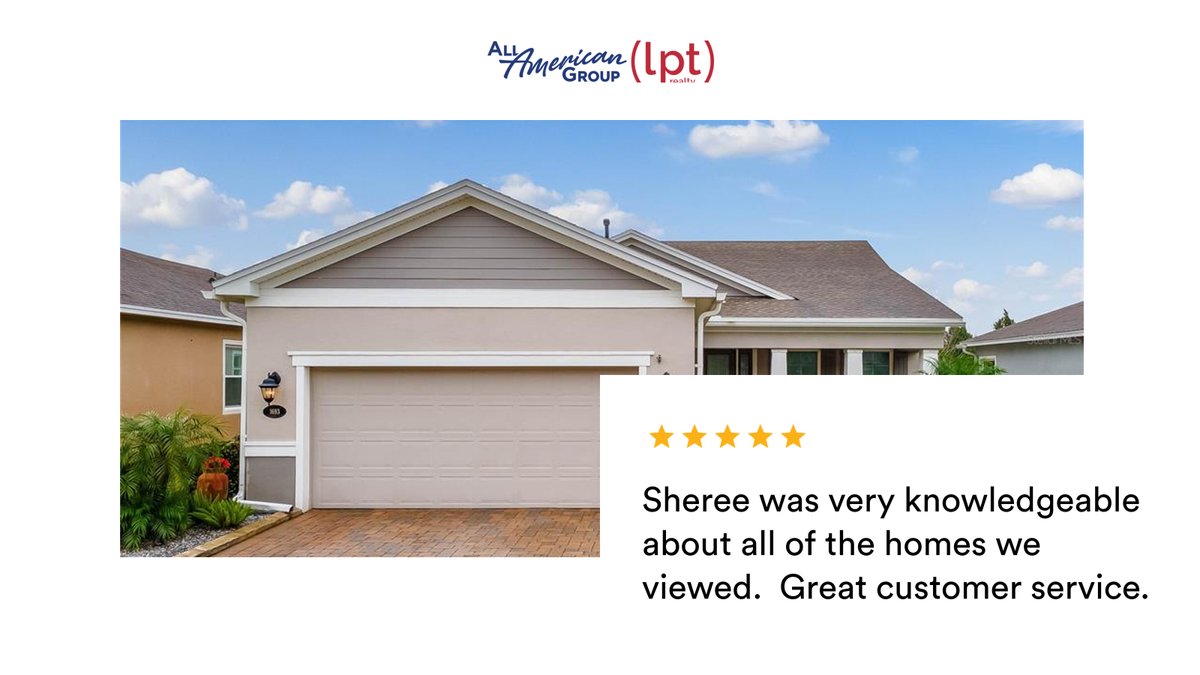 My latest RateMyAgent review in DeLand.
 Bk 502645
rma.reviews/GKl7AoonP3VO

...
#ratemyagent #realestate #All_American_Group_LPT_Realty