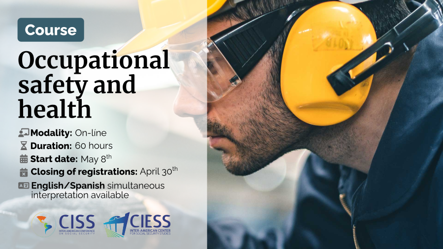 Join the course: Occupational Safety and Health on the principles and practices to promote healthy, safe and productive #Workenvironments. 🗓️Start date May 8th 🗓️Deadline for registration April 30th English/Spanish simultaneous interpretation available 👉tinyurl.com/occupational-s…