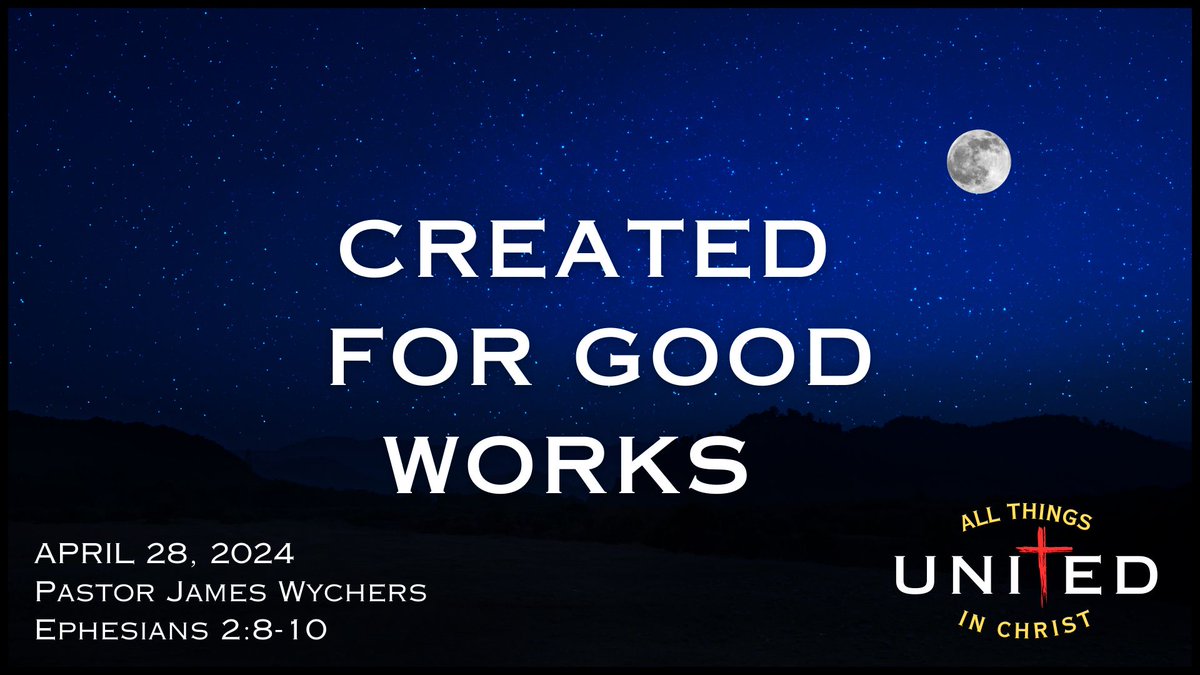 This Sunday, April 28, Pastor James continues his sermon series in the book of Ephesians: All Things United in Christ. His sermon this Sunday is titled “Created for Good Works.” The text is Ephesians 2: 8-10. 

#sermonpromo #Ephesians #UnitedinChrist #GoodWorks #cvcantioch