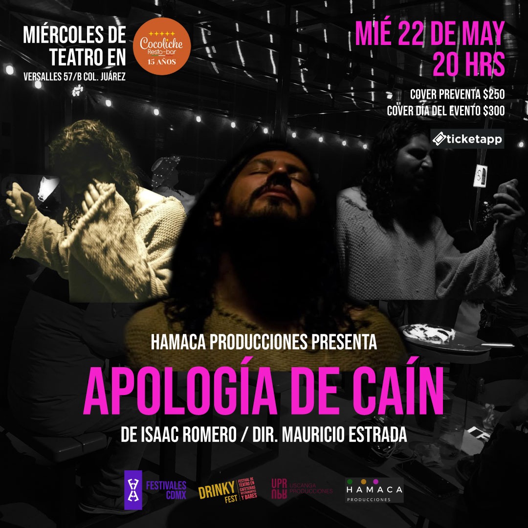 A través de un discurso emocional y provocador, Caín expresa su desesperación y su anhelo de comprensión a la vez que cuestiona a Dios por su silencio, su ausencia y su papel ante la injusticia y la crueldad en el mundo.

apologiadecain.ticketapp.live