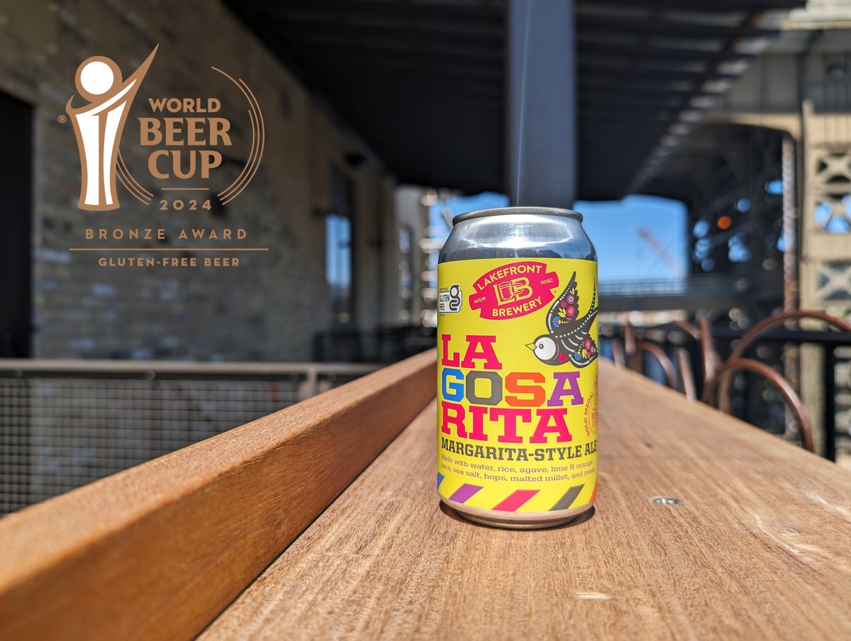 Sweeeet! La Gosa Rita won a Bronze in the Gluten-Free Beer category at the 2024 @WorldBeerCup!🤯 worldbeercup.org/winners/curren… lakefrontbrewery.com/beer/la-gosa-r…