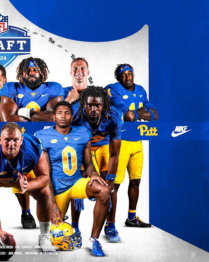 The 2024 @NFLDraft begins tonight ✨ Good luck this weekend and beyond to all of the Class of 2024 Pitt Panthers 👏 #H2P » @NFL