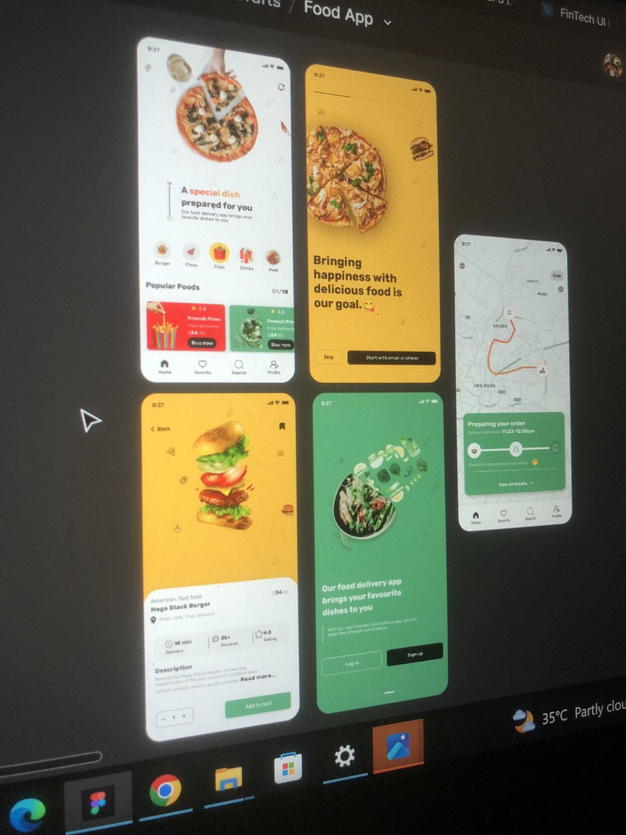 The inspiration Vs My own design. 
This is my second design ever since I started UI/UX. I made sure that almost every component is responsive. All Thanks to you @Joe_brendan_ . This is just the beginning😁
#uiux 
#productiondesigner