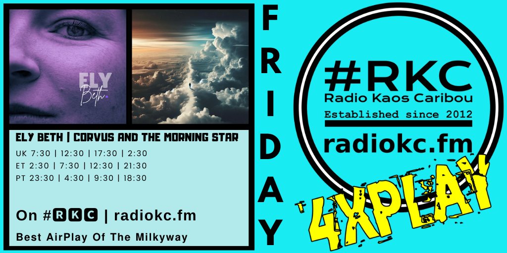 ▂▂▂▂▂▂▂▂▂▂▂▂▂▂ #FRIDAY 4│26 𝟰𝘅𝗣𝗟𝗔𝗬𝗦 🕠17:30 UK⚪12:30 ET⚪9:30 PT 🔴Ely Beth 🔴@CATMSBAND ⬇️Details⬇️ 🌐 fb.com/RadioKC/posts/… on #🆁🅺🅲 📻 radiokc.fm ▂▂▂▂▂▂▂▂▂▂▂▂▂▂