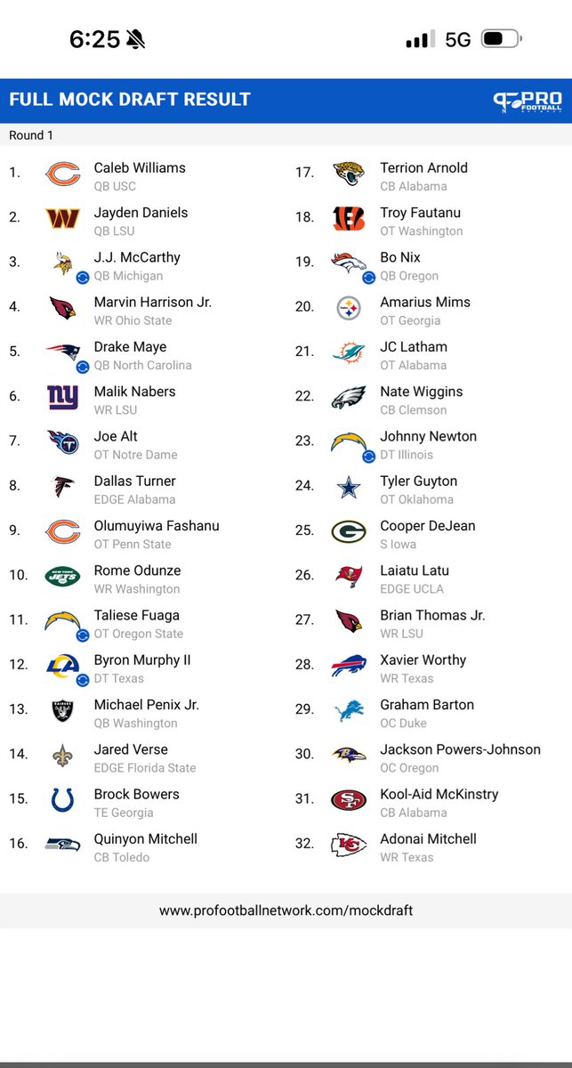 J_Feick's tweet photo. @PatMcAfeeShow @eddiecordero20 wanted me to give you the answer sheet #PMSDraftSpectacular #NFLDraft https://t.co/iOfSgLwSlM
