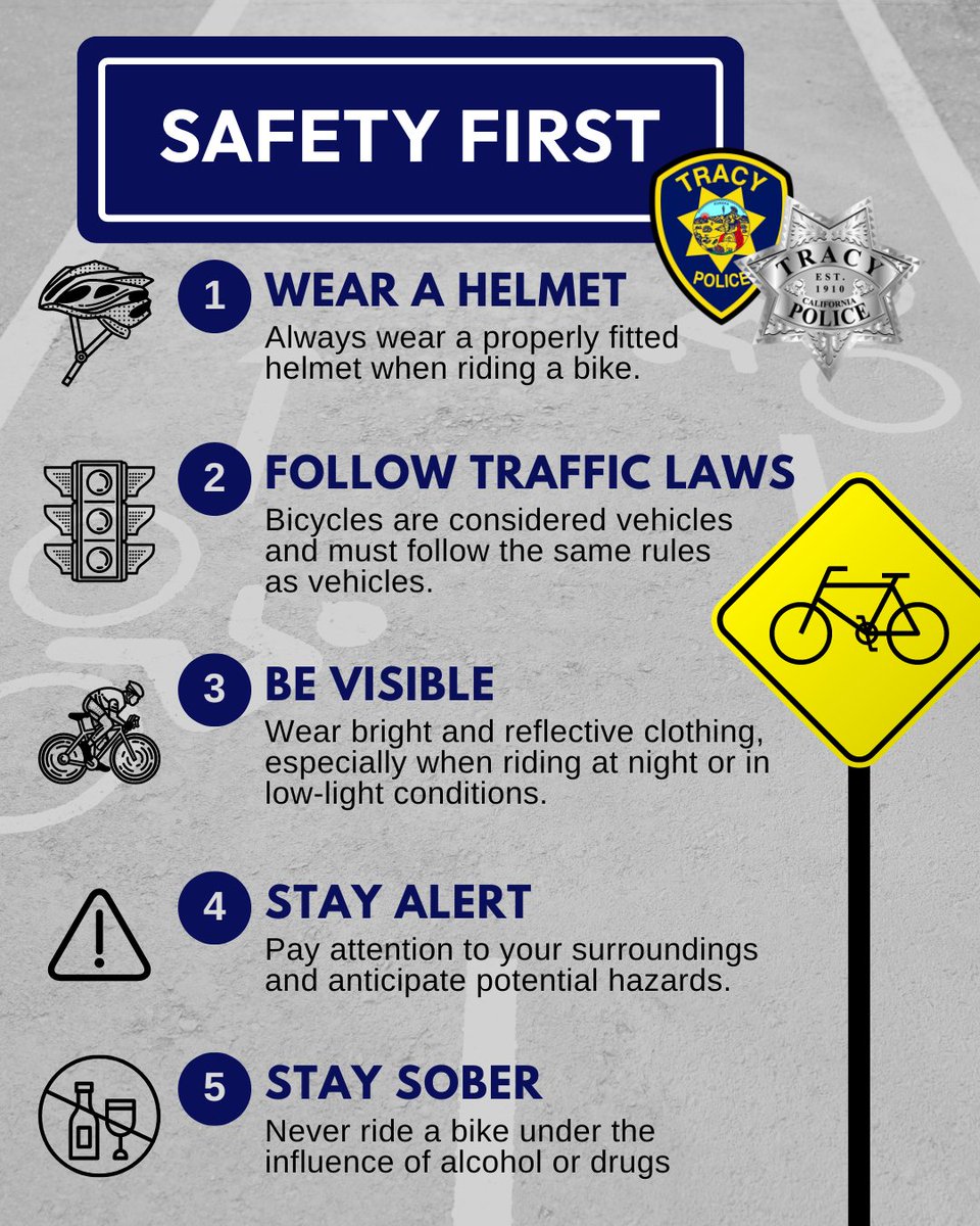 This Safety Saturday, let’s focus on keeping our bike rides safe and enjoyable with these essential tips!

Safety is key for a fun and worry-free biking experience. Let's pedal smart, stay aware, and enjoy the ride safely! 🚴‍♂️✨ #SafetySaturday #BikeSafety