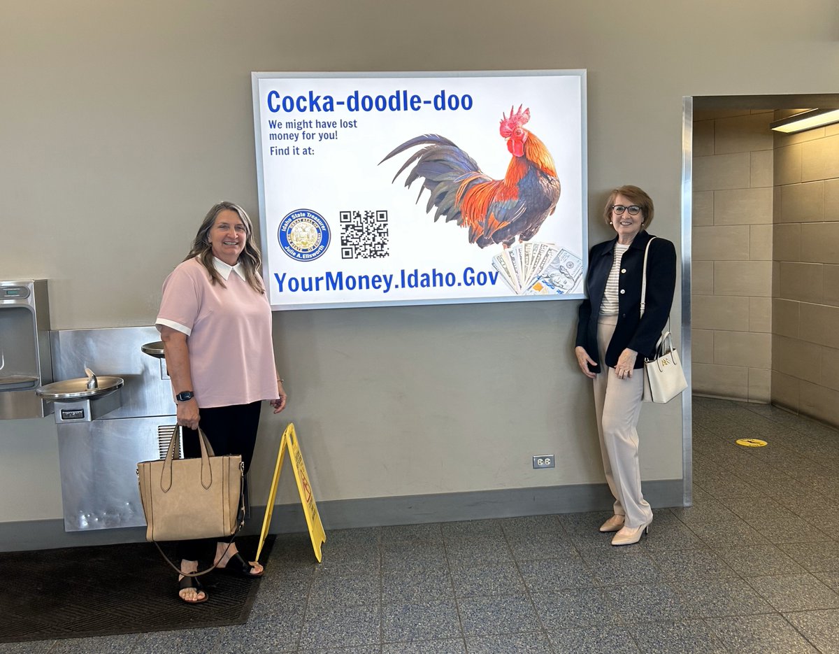 Our airport ad is live! It will wake you up and make you wonder if you may have lost or forgotten money. Check now at the Idaho State Treasurer's Office Department of Unclaimed Property: YourMoney.Idaho.Gov