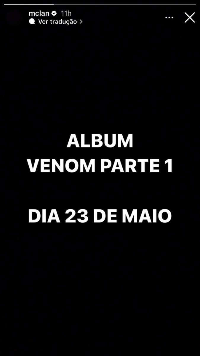 🚨MC Lan anuncia lançamento da Parte 1 de seu novo álbum 'VENOM' Nesta semana, artista revelou ter produzido faixa para Playboi Carti e ter funk com Wiz Khalifa para seu disco