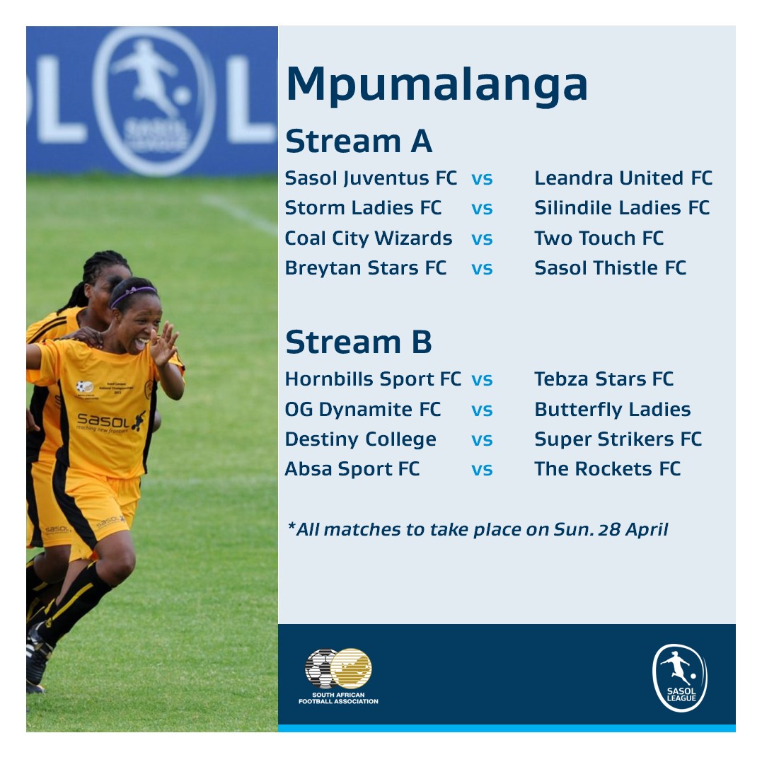 Sunday action in Mpumalanga is always a great way to end the weekend and the #SasolLeague fixture for this weekend has lived up to its billing. Absa Sport vs The Rockets FC and Sasol Juventus vs Leandra United are the stand out fixtures. #LiveTheImpossible