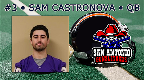 SCtoC's tweet photo. The @IndoorFL unveiled its Week 6 #IFLPlayersOfTheWeek!

Offensive - @Castro_for_3, QB (@SA_Gunslingers)
Defensive - @Antwon_Kincade, DB (@PanthersIFL)
Special Teams - TC Stevens, K (@SA_Gunslingers)

Congratulations to this week's winners! 

https://t.co/JEoAi75twE https://t.co/NSwg6AKcQO