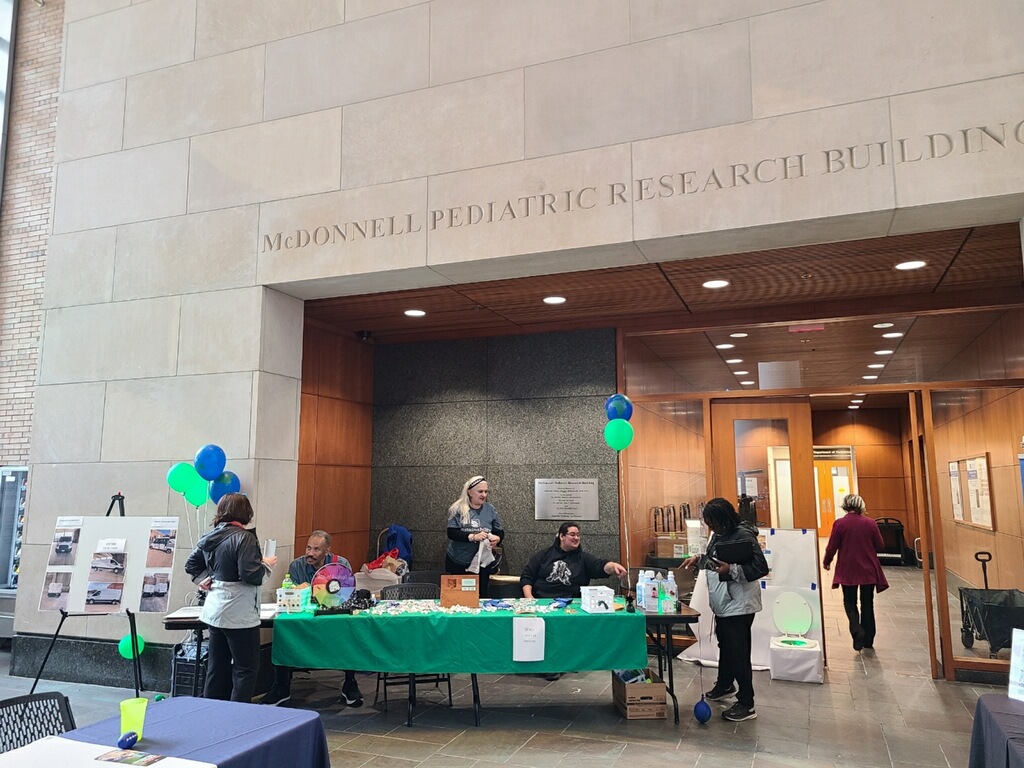 Ben Northrup, MD, highlighted the importance of sustainability in radiology at the @WUSTL #EarthDay Festival. He has been instrumental in a contrast recycling program at MIR that so far has reduced more than 220 liters of iodinated contrast waste.