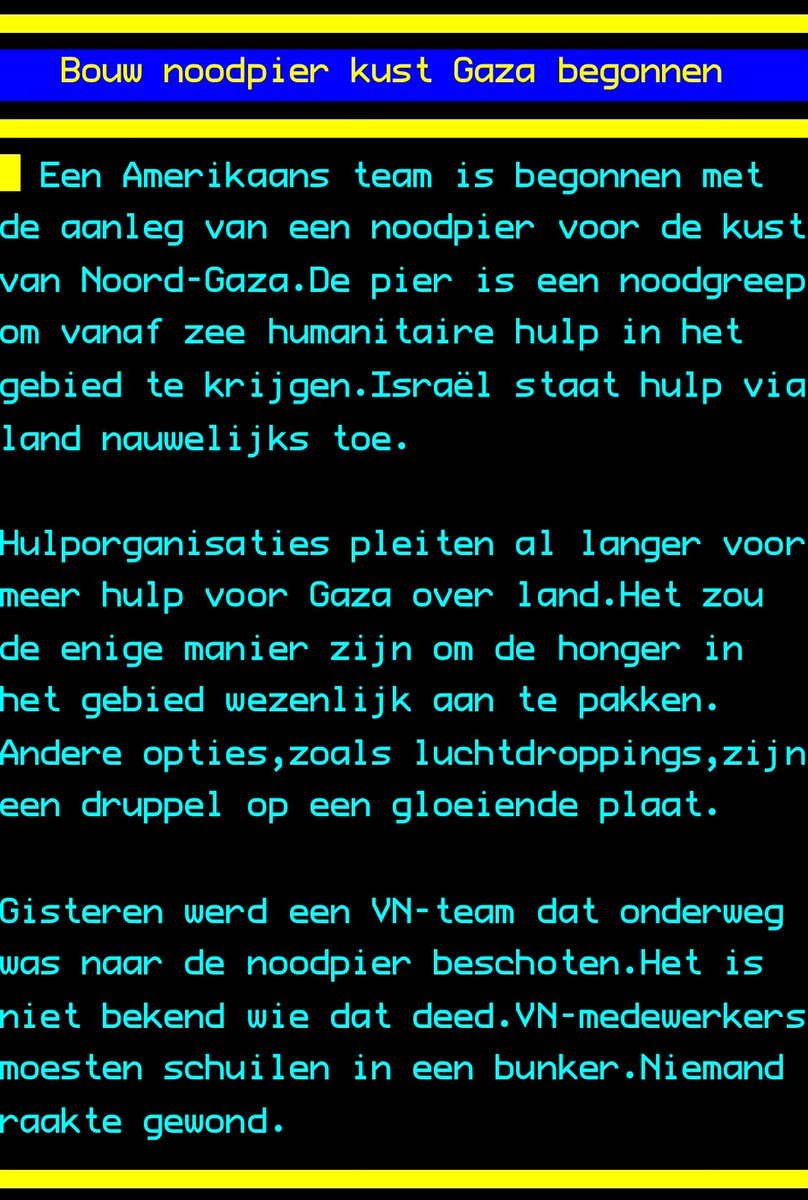 “Het VN-team werd beschoten en moest onderduiken in een bunker. Het is niet bekend wie dat deed.”

Het zullen vast de uitgehongerde kinderen zijn geweest, stelletje ☠️