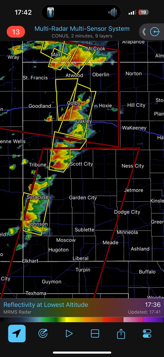 Last post before we take off. A great example of what happens when you actually have a trigger. Storms are exploding across Western KAKEland. Two Tornado Watches in place, we’ll see how it goes. All hazards including strong tornadoes are possible. Be Weather Aware! @KAKEnews