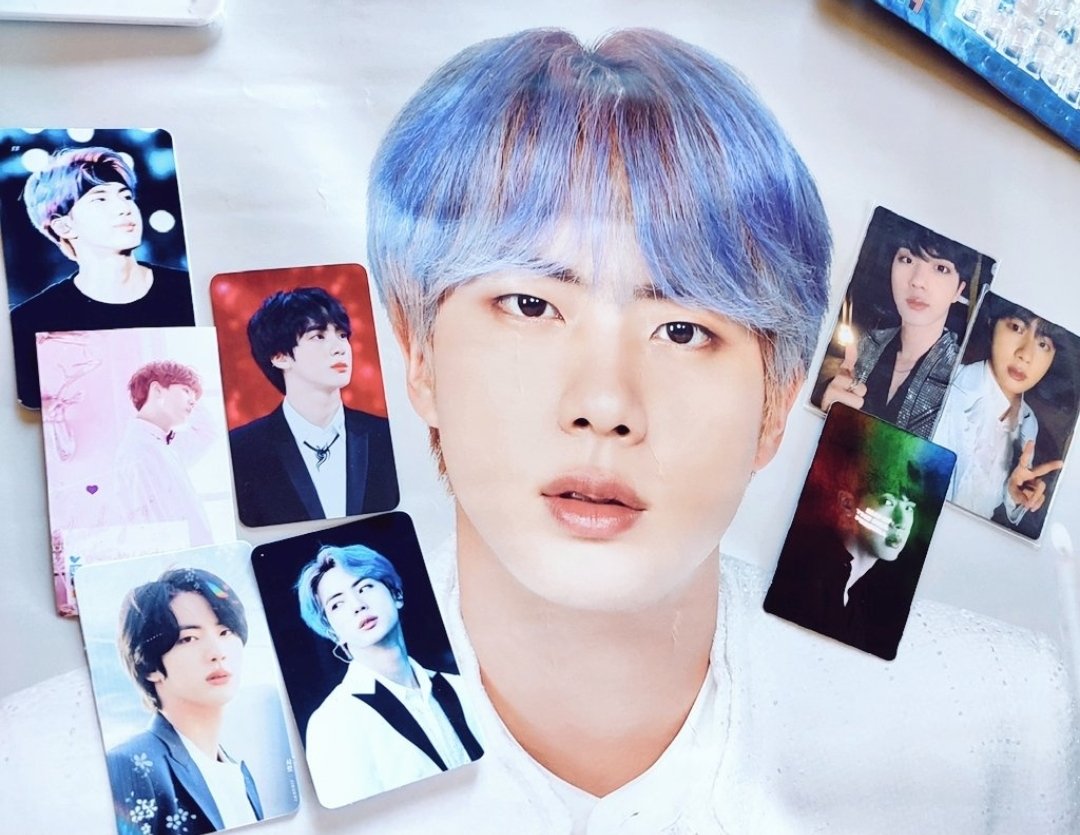 labs_sale's tweet photo. [ WTS / LFB ]

BTS mcpb jin photocard rpc set

➖ 1,999 set (all in photo)

▪️ DM / comment mine
▪️ see main post for details
▪️ good condi
▪️ w official (LY the Final damaged poster) &amp; unoff pc freebies

📎 onhand ph map of the soul concept photobook mots love yourself https://t.co/QnNjSBNOnc