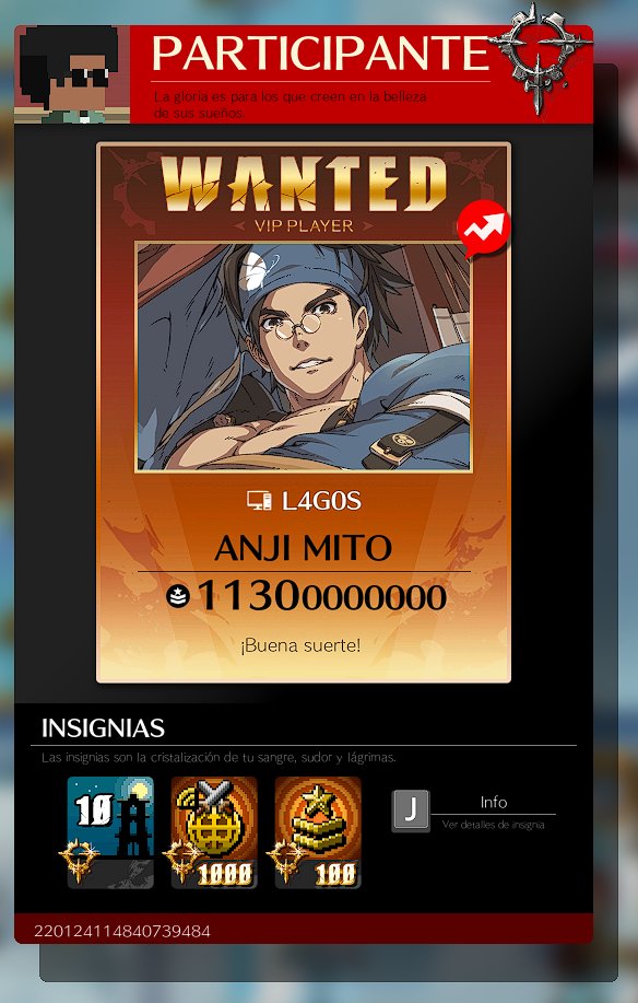 Por motivos super randoms hoy entre a Strive y me puse a jugar un rato e hice el celestial challenge a la primera XD. Lo bien aprendido nunca se olvida.

P.D: No es un buen veredicto, pero siento a Anji mejorsito en comparación a cuando jugaba Strive 24/7